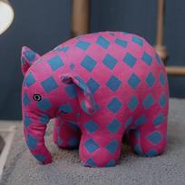 Animacinis Anime dramblys Elmaras figūrėlė pliušinis žaislas pakabukas languotas dramblys Emma pliušinės lėlės vaikams raminanti pagalvėlė gimtadienio dovana 10cm
