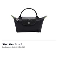 LONGCHAMP Le Pliage Green Poliamido Koldūno Formos Rankinė Moteriška Juoda 34175919001 One Size 1 black