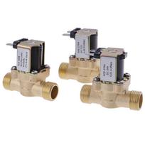 DC 12V 24V AC 220V G1/2'' Brass Electric Solenoid Valve For Solar Water Heater DC12V