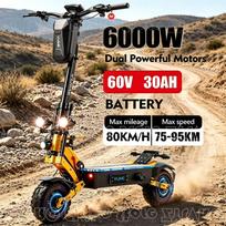 Yume X11 Plus paspirtukas, 6000W 60V 27Ah baterija, dvigubi varikliai, 11 colių ratai, 90 km nuvažiuojamas atstumas, 150 kg, 95 km/h