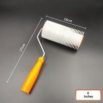 1PC 10/16/24CM Defoaming Drum Brush Spike Roller Latex Floor Self Compound Roller Leveling Screed Spiked Roller Paint Brush Roll