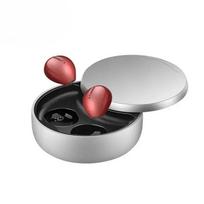 Xiaomi Mini Invisible Hidden Wireless Bluetooth In‑Ear Earbuds, Tiny Discreet Portable Comfortable Sleep‑Use Earpiece Headphones raudona