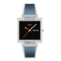 SWATCH Unisex laikrodis 33mm WHAT THRU SO38K700 Paprastas kasdienis [Swatch] IF...SEE BLACK? black