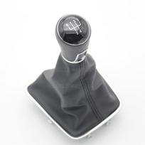 For VW Tiguan 5N 2007 2008 2009 2010 2011 Car 5/6 Speed Car Gear Stick Level Shift Knob With PU Leather Boot 5 speed gray