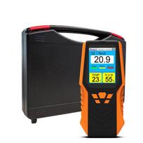 Portable Handheld O2 Detector, 0-30%Vol Oxygen Gas Monitor with 1.5s Fast Response, Temp & Humidity Tester 14H Long Working Suitable for Home Camping oranžinė