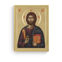 Jėzus Kristus šviečiantis portretas drobė Meno spaudinys Tapyba Plakatas Sienų nuotraukos Kambario dekoratyvinis namų dekoras Paveikslas be rėmelio 30cm×40cm NoFrame black