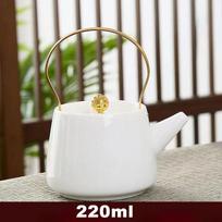 High Quality Suede Jade White Porcelain Teapot Puer Tea Pot and Cup Set Heated Kettle Teaware Teapots Chinese Mug Service Clay gray