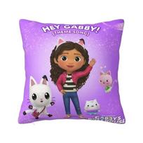Gabbys Dollhouse Pillow Decoration Nordic Gabby Cat Pandy Paws Chair Cushion Square Pillowcase Cushion cover 40x40cm 16x16Inch 66x66cm
