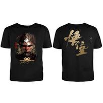 LE Black Myth Wukong  perimeter short-sleeved cotton double-sided printed loose casual game T-shirt for men and women XXXL dramblio kaulas