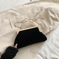 2025 autumn new bag women's fashion shoulder messenger bag diamond-encrusted foreign style shell bag temperament chain handbag juoda