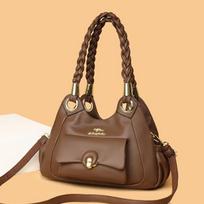 New Style Stitching Handbag Large Capacity Bag Messenger Bag Women's High-end Fashion All-match Tote Bag ruda