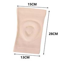 Sports Knee Pads Thin Silicone Shock Absorber Dance Kneeling Leg Pads Knee Anti-collision Knee Joint Protection Pressurized Anti-skid Model S code. beige