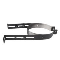 Chimney Pipe Holder Bracket Stainless Steel Adjustable Chimney Pipe Holder Flue Liner Clamp Fireplace Pipe Fixing gray