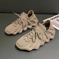 Kvėpuojantys Fly-knit aštuonkojų stiliaus madingi korėjietiški sportbačiai: Unisex Laisvalaikio Sportiniai Batai 2025 M. Edition 44 gray
