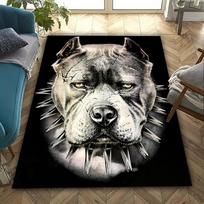 3D HD APBT Amerikiečių Buldogas ir pitbulis Kilimas Naujas leidimas! Kilimas svetainei, miegamajam, biuro patalpoms, patvarus, skalbiamas mašinoje 50x80cm (20x31in)