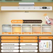 Smart Touch Table Lamp Magnetic Desk Lamp Bulit-in 2000mAh Battery for Reading Cabinet Mirror Bedside Rechargeable Night Lights įvairiaspalvis