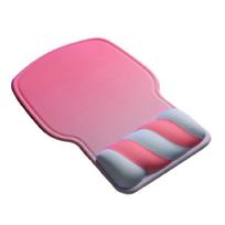 Textured Game Mousepad With Ergonomic Wrist Support Cushion Water Resistant For Extended Gaming and Working mėlyna