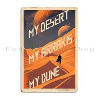 Fear Is The Mind Killer Dune Litany Poster Metal Plaque Funny Wall Decor Cave Pub The Mind Killer Dune Litany Tin Sign Poster 20x30cm gray