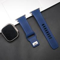 Ultra Silicone Band for Apple Watch Ultra 3 2 Series 11 10 9 8 7 Se 6 Man Sports Strap for Iwatch 49mm 46mm 44mm 45mm Adjustable 44mm 45mm 46mm 49mm black