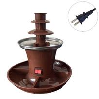 Chocolate Fountain Machine 3 Layer Electric Chocolate Fondue Fountain for Sweet Treats Preparation Easy to Use black