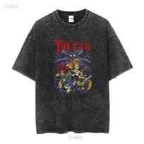 Chrono Trigger Retro Gaming T Shirt Vintage 90s Game Styl vintage Washed Slightly Breathable homme Stylish designer clothes XL black