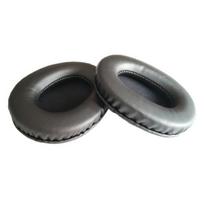 1 pora ausinių pagalvėlių elastingi baltyminiai dirbtinės odos dulkėms atsparūs ausinių ausiniai, skirti Edifier W800BT/W800X/W808BT/K800/K830/H841P G1 juoda