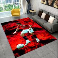 CR7 Ožys R-Ronaldo Futbolo Žvaigždės Kilimas Žaidimų Kambariui Miegamajam Svetainei Sofai Namų Dekoras, Vaikų Plotas Kilimas Neslystantis Grindų Kilimėlis 40x60cm gray
