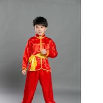 Vaikų tradicinis kinų Vushu kostiumas Drabužiai Berniukams Mergaitėms Kung Fu Kostiumas Tai Chi Kovos Menų Vienodas Apranga Individualus Logotipas 140cm red