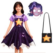 Vaikų Lily Meilės Kasos Cosplay Kostiumas Mergaitėms Role Lily Žaidimo Laiko Apranga Helovino Karnavalo Šventės Pasirodymui Gimtadienio Dovana 110cm beige