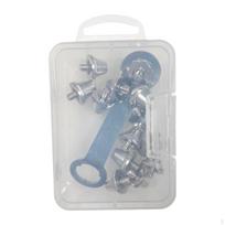 Football Boot Studs Shoe Spikes M5 Threaded 13mm 15mm Portable Professional Anti Slip white