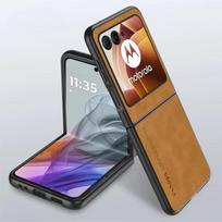 Avikailio atverčiamas dėklas telefonui Motorola Razr 70 Ultra 2026 Razr Plus + 2026 PU odos matinis smūgiams atsparus silikoninis minkštas rėmelis Moto Razr 70 ruda