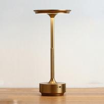 Aluminum Alloy Simple Decorative LED Night Light Dimmable Atmosphere Retro Portable Rechargeable Touch Lamp auksas