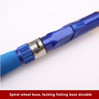 Far Throw Telescopic Fishing Rod Ultralight Fiberglass Small Sea Rod High Sensitivity Super Hard Spinning Rod Lake Fishing 1.0m mėlyna