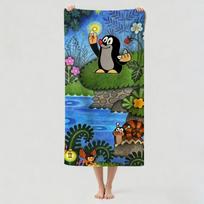 Animacinis mielas Kurmiukas Rankšluosčių Džiovinimo Vonios Rankšluostis Taikomas Lengvam Plaukimui Stovyklavimui Joga Paplūdimiui Išvykai STJ40x70CM gray