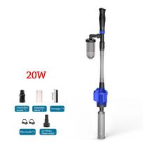 Galingas siurbimas Automatinis akvariumo valytuvas 16/20W Vandens keitimo siurblys Elektrinis akvariumo valytuvas HXS-03 gray