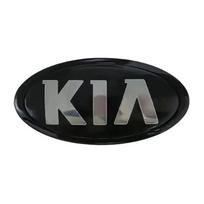 NQCY4 Naujas automobilio priekinio variklio dangčio emblema, galinės bagažinės lipdukas KIA sportage ceed sorento cerato optima picanto rio soul k3 k5 stonic 120 x 60mm balta