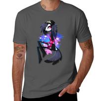 Helluva Boss Octavia TShirt t shirts for Unisex pack cotton anime t shirts for Unisex TShirt 4XL black