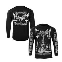 Karštai parduodami juodi metaliniai MAYHEM grupės gatvės roko amerikietiško retro stiliaus 3D spausdinti marškinėliai vyrams, ilgomis rankovėmis, Harajuku viršutinė dalis, vyriški drabužiai 6XL black