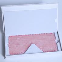 Nefrito ir Rožinio Kvarco Kristalinis Akių Kaukė - Rankų Darbo Spa Brangakmenio Ametisto Grožio Kaukė Rose Quartz Eyelashes Grade A white
