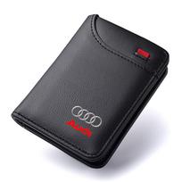 Audi 8P PU odos automobilio vairavimo dokumentų krepšys ID paso kortelės piniginė kortelių dėklas Audi A1 A2 A3 A4 A5 A6 A7 A8 Q2 Q3 Q5 Q7 Q8 S3 S4 RS5 juoda