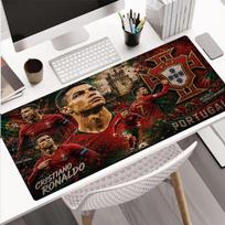 Portugalijos Cristiano Ronaldo šventės pelės kilimėlis Pelės kilimėlis, Žaidimų pelės kilimėlis, klaviatūros kilimėlis, Dekoracija kompiuteriui nešiojamam kompiuteriui Gerbėjo dovana Gimtadienio dovana 30cmx80cm(11.8x31.5inch)