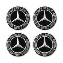 4 vnt. 75 MM Automobilio ratų centriniai dangteliai AMG vainikas Mercedes Benz GLE GLK SLK SLK CLA CLK W203 W204 W205 W209 W210 W211 W212 CQ1 gray