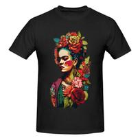 Unisex Frida Kahlo Savižudybė Senovinis Marškinėliai Senovinis Apvalus Kaklas Medvilniniai Marškinėliai Unisex L black