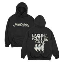 Pierce The Veil Brangioji, viskas bus gerai Hoodie Vintažinis spaudinys Streetwear Moterims Vyrams Laisvi ilgomis rankovėmis su gobtuvu Didesnio dydžio džemperiai XL juoda