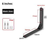 1PC Angle Brackets Industrial Floating L Shelf Bracket Thick Heavy Duty Wall Mounted Shelf