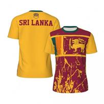 Sri Lanka Flag Graphic 3D Print Short Sleeve T Shirt Oversized Breathable Casual Sports Top For Men 6XL brown