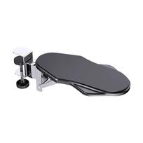 Attachable Board Mousepad Computer Arm Rest Support Desktop Extension Mouse Arm Wrist Rest  Office Fold and Rotate gray