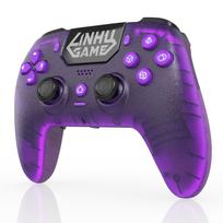 Jingzhan for Sony PS5 Wireless Pro Controller RGB Light Hall Effect Vibration PC/Steam Gamepad violetinė