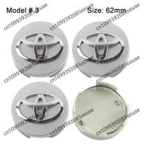 4 vnt. 56mm+60mm 57mm 62mm Automobilio ratlankio centrinis dangtelis Toyota TRD Rav4 Yaris prius avensis Corolla Camry Dangtelio lipduko priedai