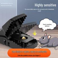 Advanced Rat Trap & Exterminator: Glue Board, Cage, and Clip Solutions for Home 1 Rat Trap Clip gray